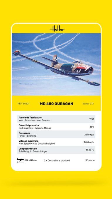 MD 450 Ouragan in 1:72