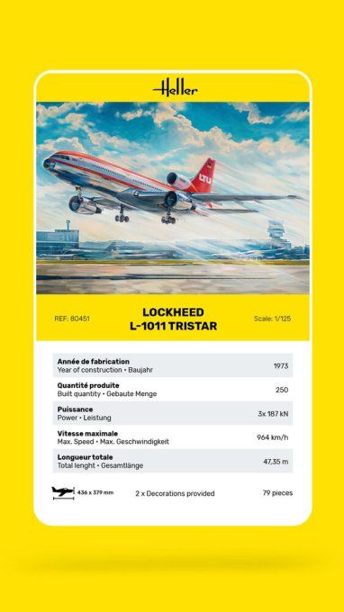 Lockheed L-1011 Tristar in 1:125