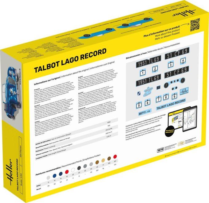 Talbot Lago Record in 1:24