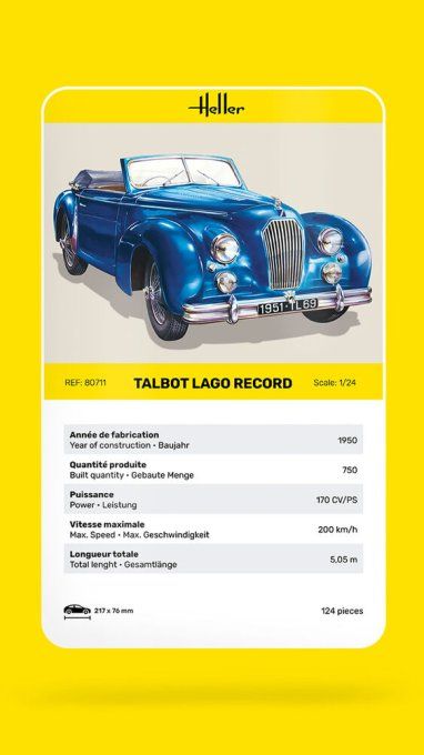 Talbot Lago Record in 1:24