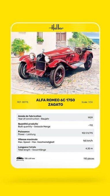 Alfa Romeo 6C 1750 Zagato in 1:24