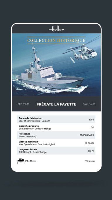 Frégate La Fayette in 1:400