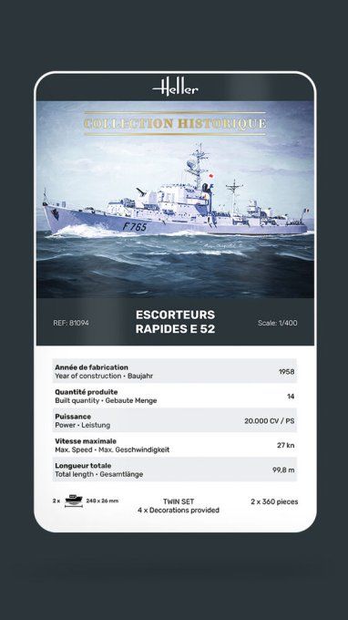 Escorteurs Rapides E 52 in 1:400