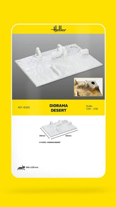 Socle Diorama Desert in 1:35