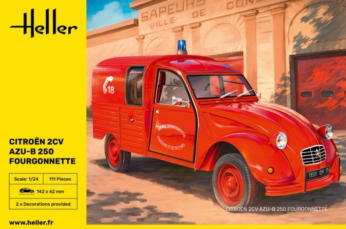 Citroen 2CV AZU-B 250 Fourgonnette in 1:24
