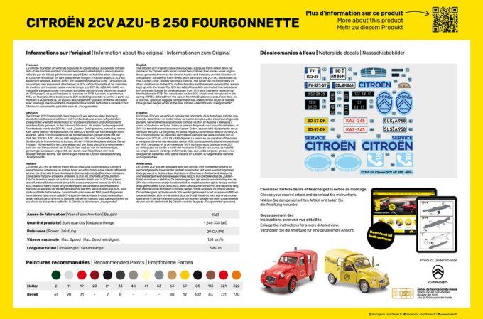 Citroen 2CV AZU-B 250 Fourgonnette in 1:24