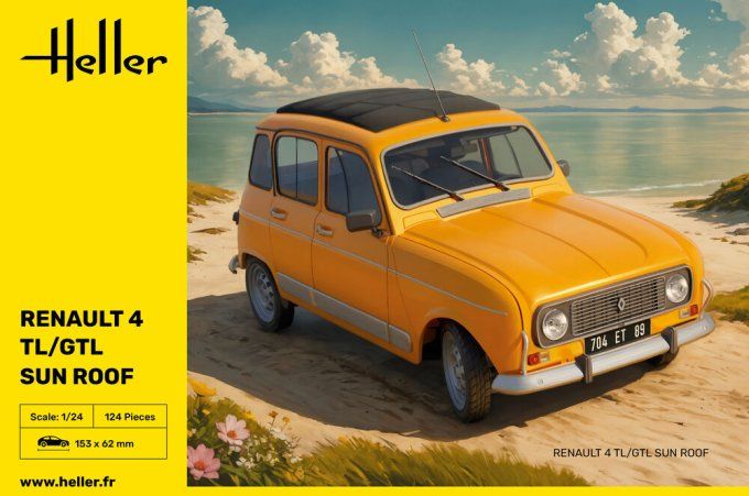 Renault 4 TL/GTL Sun Roof in 1:24