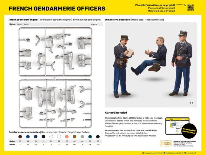 French Gendarmerie Officers in 1:24
