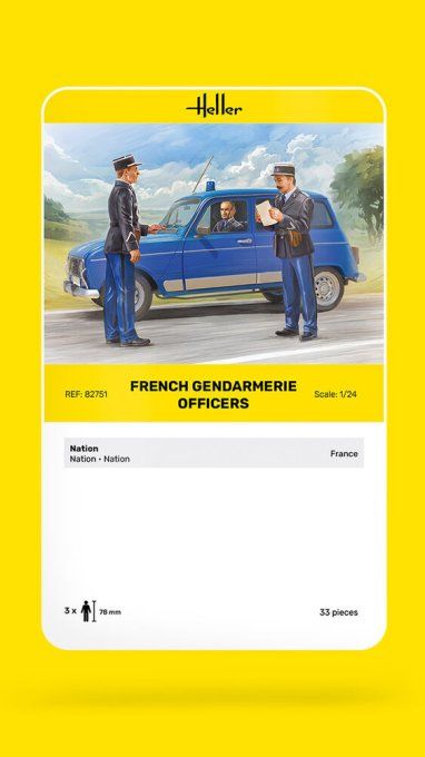 French Gendarmerie Officers in 1:24