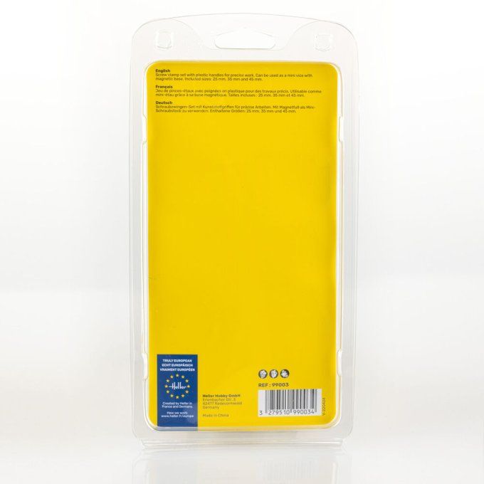 Jeu de pinces à vis (3 pièces) avec base magnétique