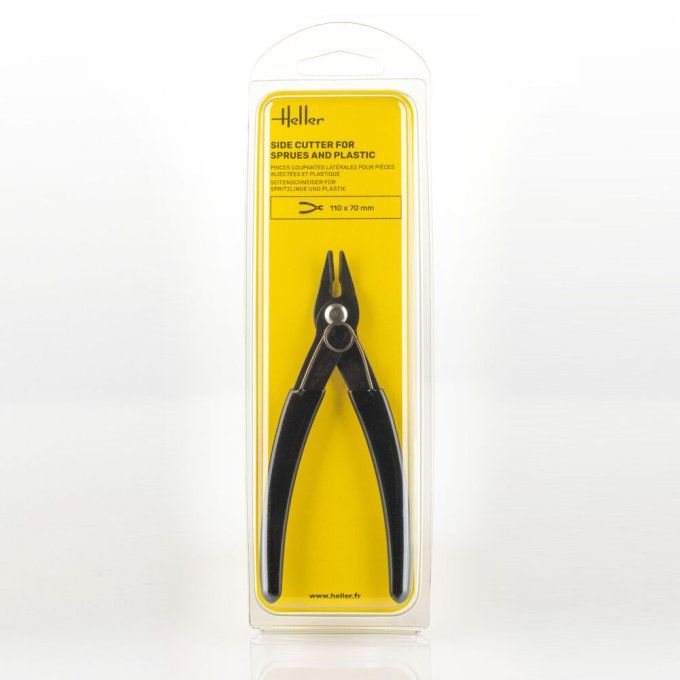Side cutter for sprues and plastic
