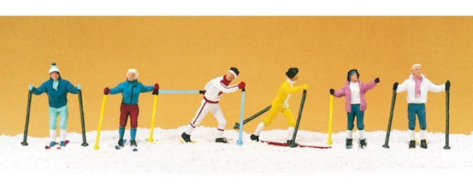 skieurs de ski de fond