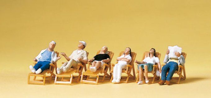 personnes au repos