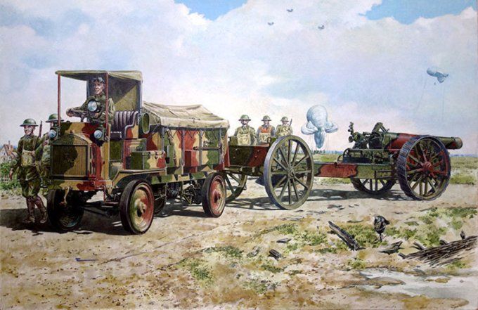 FWD Model B 3 ton&BL 8-inch howitzerMKVI in 1:72