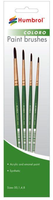 Ensemble de pinceaux Coloro (tailles 00, 1, 4 & 8)