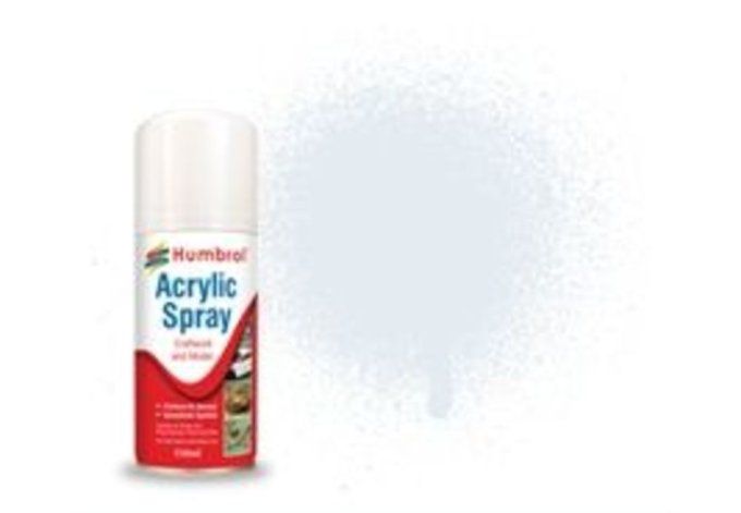 HUMBROL ACRYLIC HOBBY SPRAY 150ML No 191 Chrome Silver