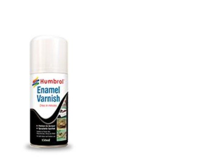 HUMBROL ENAMEL HOBBY VARNISH SPRAY 150ML VARNISH GLOSS 3