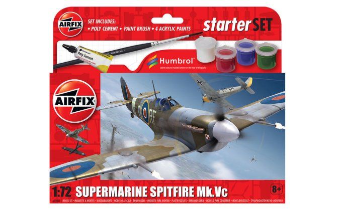 Small Beginners Set Supermarine Spitfire MkVc in 1:72