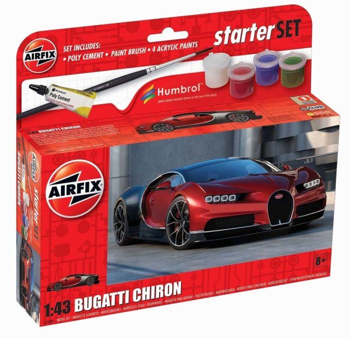 Small Starter Set NEW Bugatti Chiron in 1:43