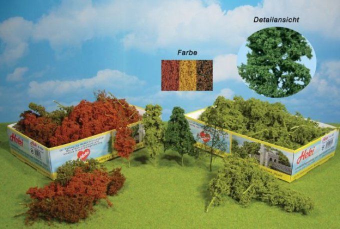 15 Arbres et buissons en fibres naturelles - automnal