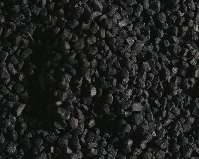 Matériel de flocage, charbon, noir, 140 g