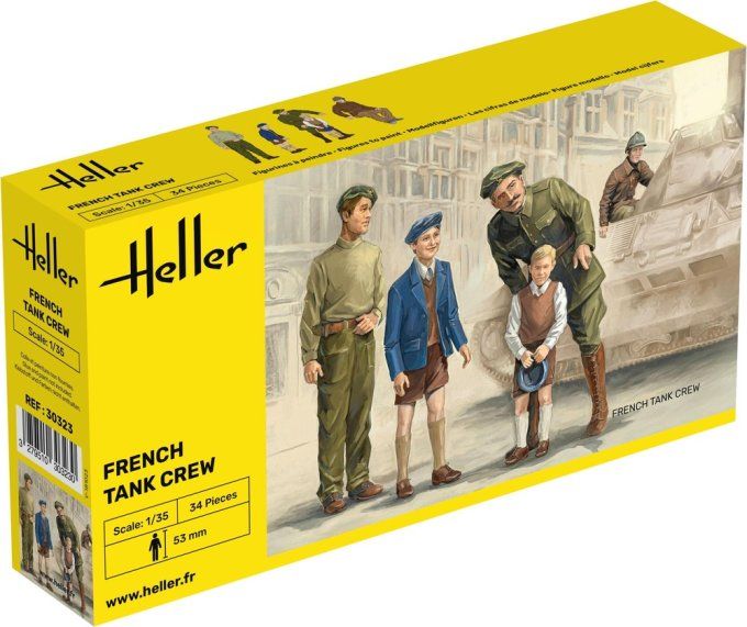 Equipage de char français 2nd Guerre mondiale 1/35