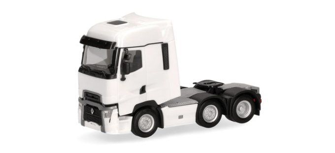 Tracteur rigide Renault T facelift 3 essieux (6x2), Blanc