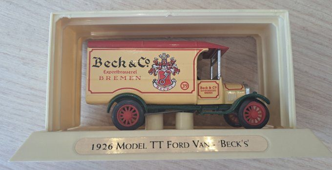 1926 MODEL TT FORD VAN "BECK'S" MATCHBOX