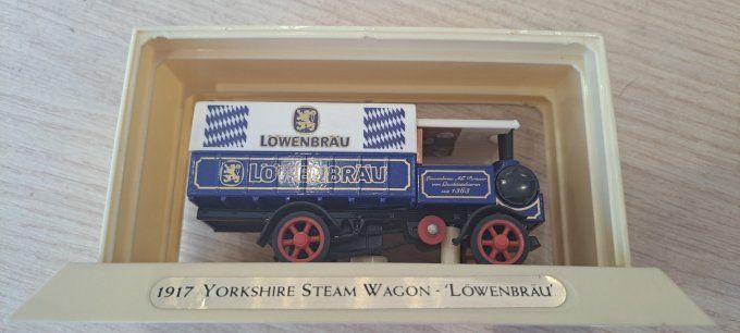 1917 YORKSHIRE STEAM WAGON LOWENBRAU MATCHBOX