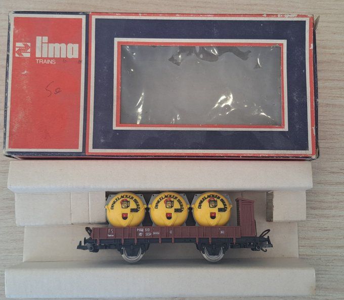 LIMA WAGON PLAT A FOUDRE DINDELACKER AVEC GUERITE