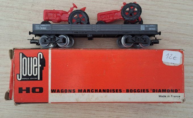 JOUEF PLAT A BOGIES  + 2 TRACTEURS
