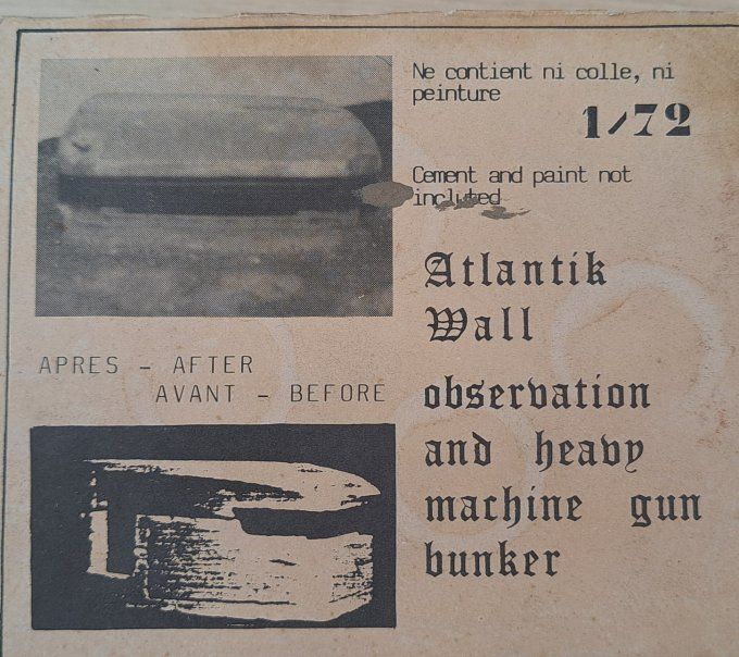BUNKER D OBSERVATION ET DE TIR MITRAILLEUSE LOURDE