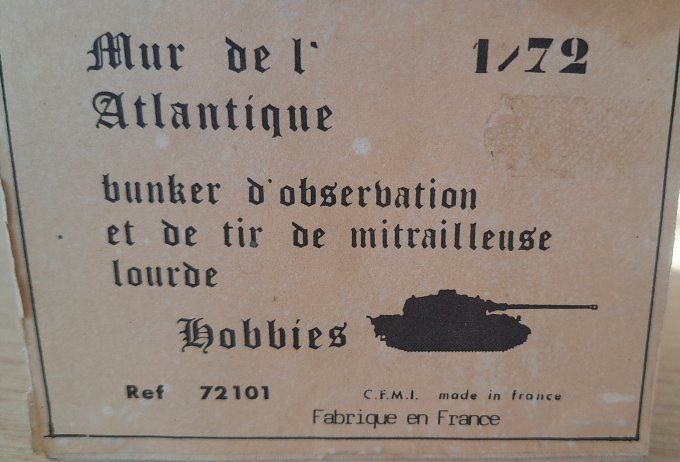 BUNKER D OBSERVATION ET DE TIR MITRAILLEUSE LOURDE