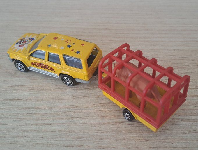MAJORETTE RUNNER + REMORQUE FAUVE  N276