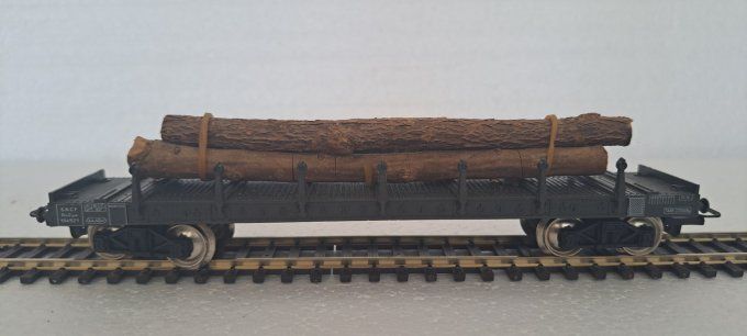 WAGON PLAT A RIDELLES  GRUMES BOIS    JOUEF 655