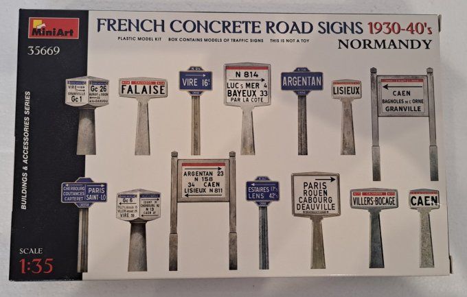 PANNEAUX DE SIGNALISATION ROUTIERE NORMANDIE  1/35