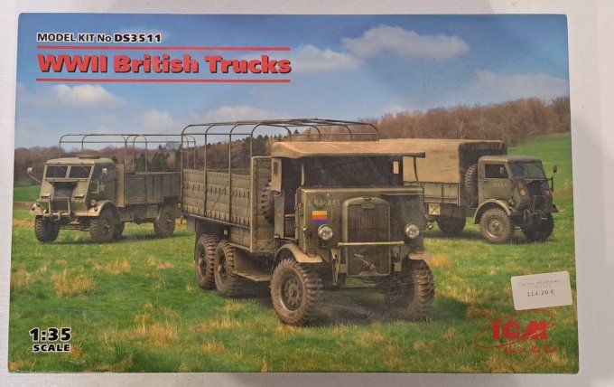 WWII BRITISH TRUCK 3 CAMIONS   1/35