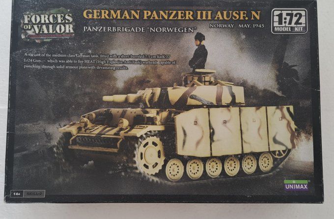 GERMAN PANZER III AUSF.N    1/72