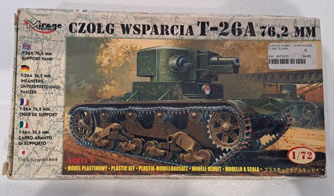 T26-A 76,2mm CHAR DE SUPPORT   1/72