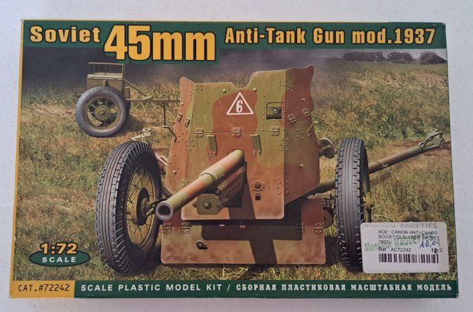 CANON ANTI-CHAR SOVIETIQUE 45mm MOD.1937    1/72