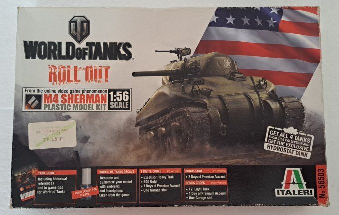 M4 SHERMAN  WORLDofTANKS     1/56