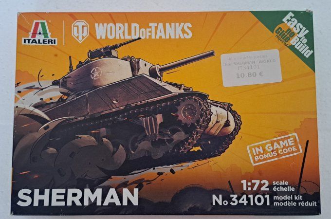 SHERMAN   WORLD of TANKS    1/72