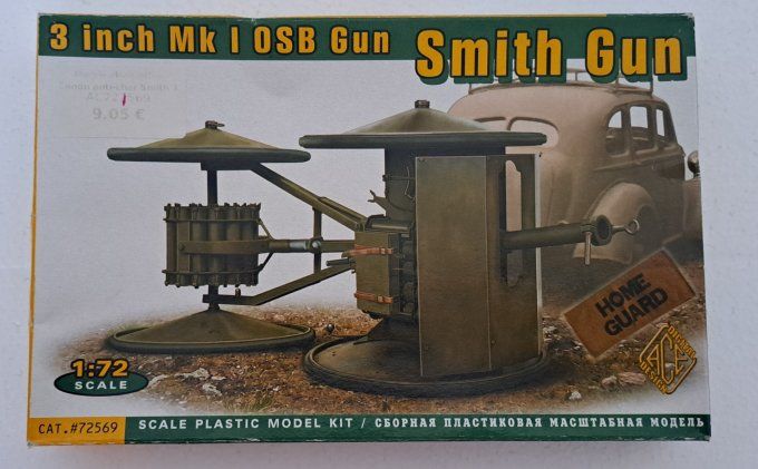 3 inch Mk I OSB GUN SMITH GUN   1/72