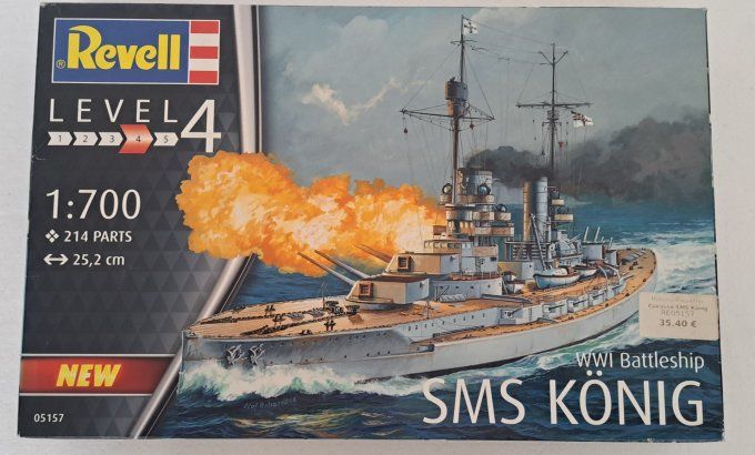 WWI CUIRASSE SMS KONIG    1/700