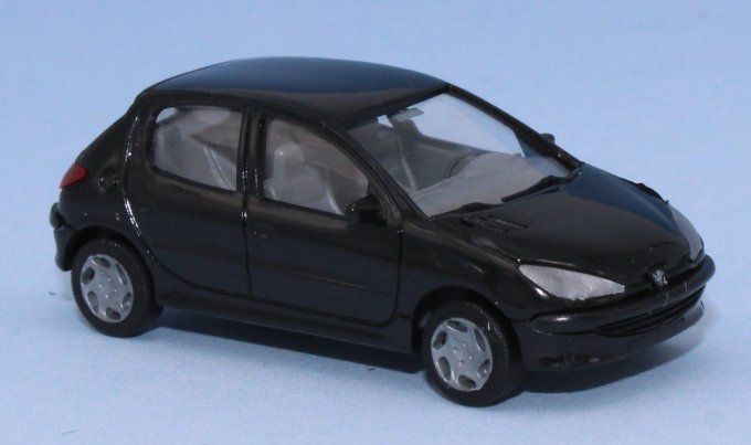Peugeot 206 berline, 5 portes, noir onyx