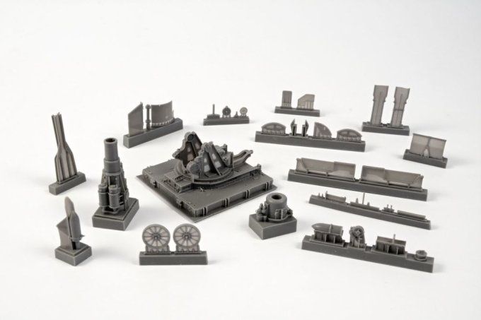 Austro-Hungarian WWI 30,5cm Belagerungs- -mörser M.11(Skoda 30,5cm Haubitze)all resin in 1:72 