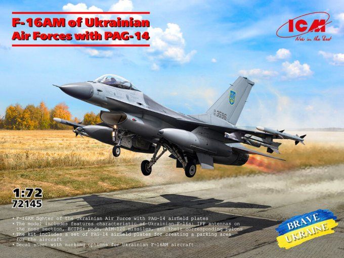 F-16AM of Ukrainian Air Forces with PAG-14 in 1:72