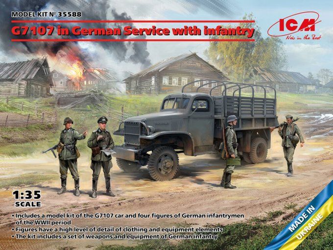 G7107 in German Service with infantry in 1:35