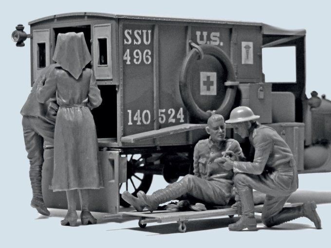 WWI US MEDICAL PERSONNEL   1/35