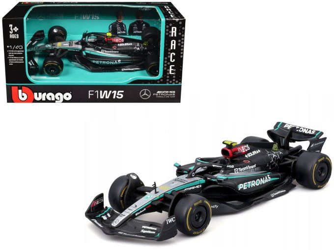 Mercedes-AMG F1 W15 E Performance 44 Lewis Hamilton Petronas Championnat du Monde de F1 2024